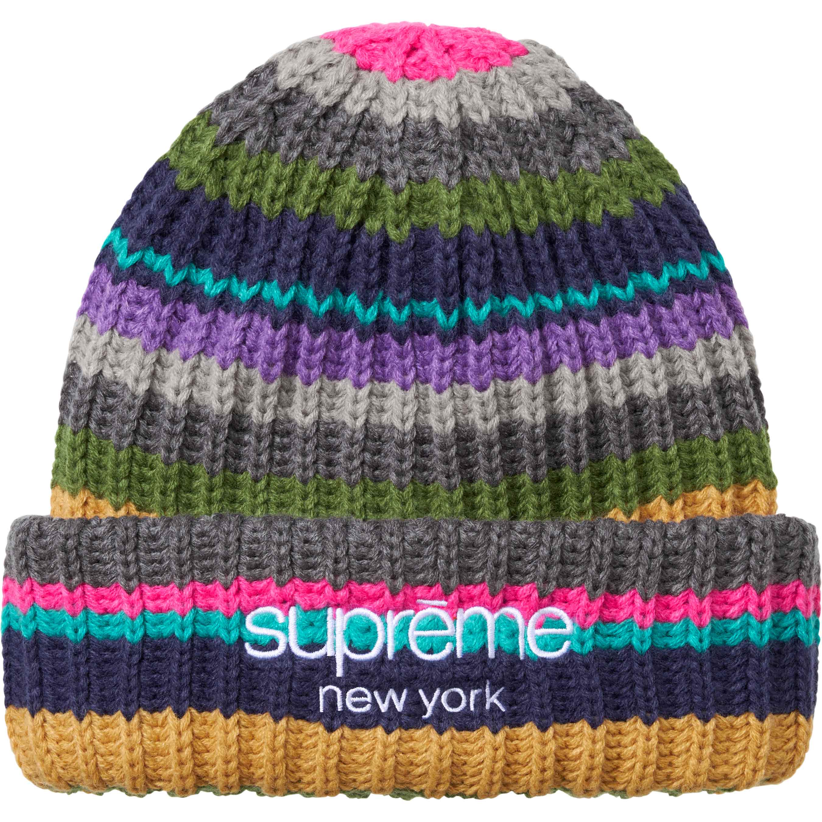 Classic Logo Chunky Ribbed Beanie view 2
